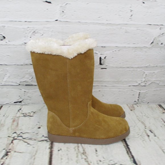 Universal Thread Suede Shearling Boots - Picture 3 of 9
